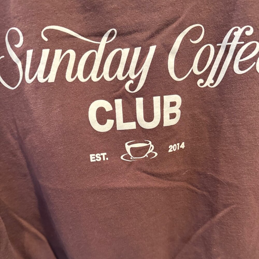 Brown Size Small Women's Sweatshirt - Picture 2 of 4